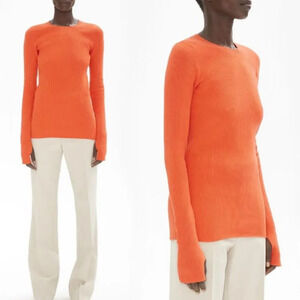 Helmut Lang Magma Long Sleeve Crewneck Top Size Small